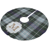 Kerst geruite Tartan Monogram Initiaal boomrok Kerstboom Rok (Gekanteld)