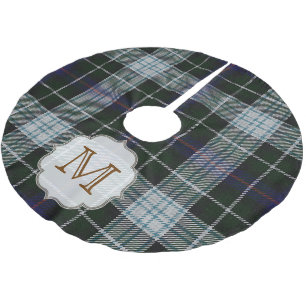 Kerst geruite Tartan Monogram Initiaal boomrok Kerstboom Rok