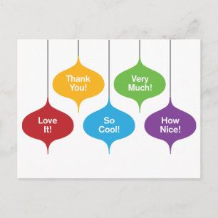 Kerst geschenk voor siervoorwerpen briefkaart