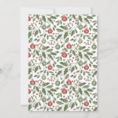 Kerst geslacht onthult bewerkbare uitnodiging (Achterkant)