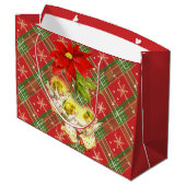 Kerst gespeeld met engelen groot cadeauzakje (Achterkant Gekanteld)