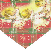 Kerst gespeeld met engelen lange tafelloper (Hoek)