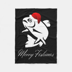 Kerst Gevist - Merry Fishmas Fleece Deken