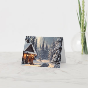 Kerst gevouwen wenskaart kaart