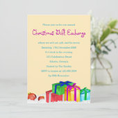 Kerst Gift Exchange Corporate Holiday Party Kaart (Staand voorkant)