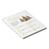 Kerst Gift Exchange Tear Away Party Game Notitieblok (Schuin)