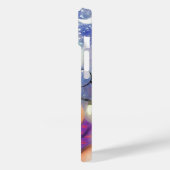 Kerst Gift iPhone Case met Happy Reindeer (Achterkant / Links)