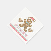 Kerst Gingerbread Cookie Party Servet (Hoek)