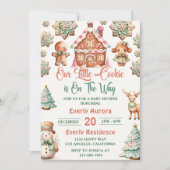 Kerst Gingerbread Cookies Baby shower Party Kaart (Voorkant)