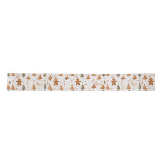 Kerst Gingerbread Heren en Bomen Lint (Voorkant)