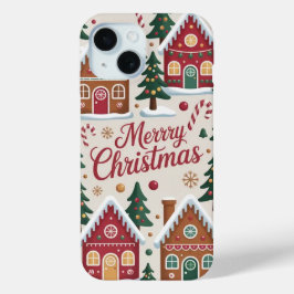 Kerst Gingerbread House iPhone / iPad case