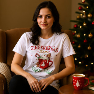 Kerst Gingerbread Latte Coffee Club Festival Tri-Blend Shirt