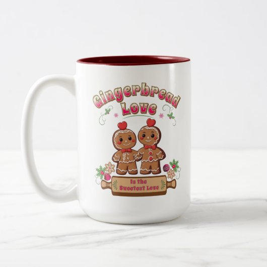 Kerst Gingerbread Liefde Mok (Links)