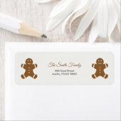 Kerst Gingerbread Man Retouradres Label (Insitu)