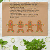 Kerst Gingerbread Mannen Recept Theedoek (Gevouwen)