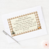 Kerst Gingerbread Mix Bruine Gingham Labels (Envelop)