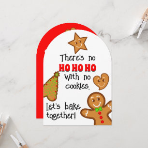 Kerst Gingerbread Pals - Baking Party Kaart