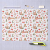 Kerst Gingerbread Rood Tissuepapier (Craft)