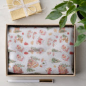 Kerst Gingerbread Rood Tissuepapier (Geschenk)