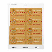 Kerst Gingerbread uit de keuken van Labels (Full Sheet)