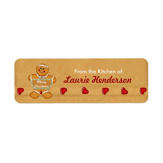 Kerst Gingerbread uit de keuken van Labels (Voorkant)