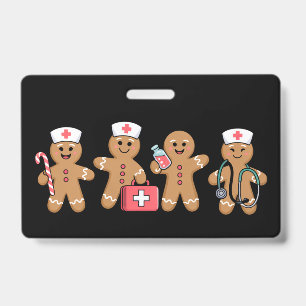 Kerst Gingerbread Verpleegster Team Crew Cadeaus Badge