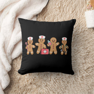 Kerst Gingerbread Verpleegster Team Crew Cadeaus Kussen