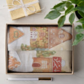 Kerst Gingerbread Village Tissue Paper Tissuepapier (Geschenk)