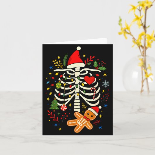 Kerst Gingerbread Zwangerschapsaankondiging Mama Kaart (Gele Bloem)