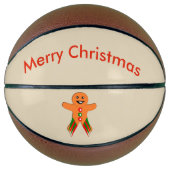 Kerst Gingerbrood Man Basketballen (Voorkant)