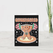 Kerst Gingershred Funny Gingerbread Man Gym Bo Kaart (Voorkant)