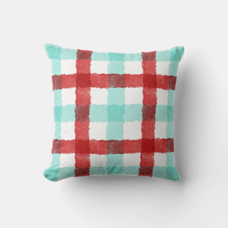 Kerst Gingham Kussen