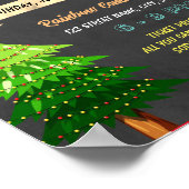 Kerst Giving Tree Fundraiser sjabloon Poster (Hoek)