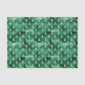 Kerst Glam glitter LookGreen Sparkle Trees Tissuepapier (Voorkant)