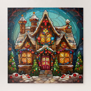 Kerst Glas in lood puzzel