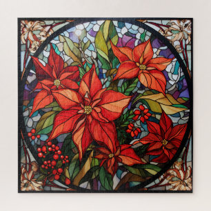 Kerst Glas in lood puzzel
