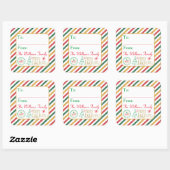 Kerst Glitter Airmail Verzendlabel Gift Labels (Vel)
