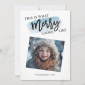 Kerst glitter feestdagenkaart (Voorkant)