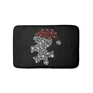 kerst glitter snow warm cadeau voor mannen aut badmat