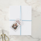 Kerst Gnome cadeau label Cadeaulabel (Met Touw)