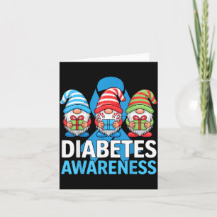 Kerst Gnome Diabetes Bewustzijn Kaart