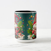 Kerst Gnome Enorme Hot Chocolade Koffie Mok (Center)
