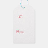 Kerst Gnome Gift Label Cadeaulabel (Achterkant)