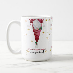 Kerst Gnome Grappig Hang In Er Sneeuwvlokken Koffiemok