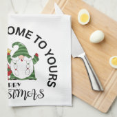 Kerst Gnome Keuken Theedoek (Quarter Fold)