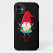 Kerst Gnome met kerstverlichting Case-Mate iPhone Case (Achterkant)