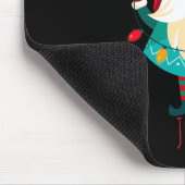 Kerst Gnome met kerstverlichting Muismat (Hoek)