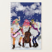 Kerst Gnome Musical Band Grappige Planner (Voorkant)