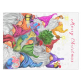 Kerst Gnome Party Grappige Tafelkleed (Voorkant (Horizontaal))