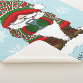 Kerst Gnome Rood Groen Schattige Sherpa Deken (3/4)